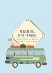 Cartel Encuentro ciudadano Saint Nazaire